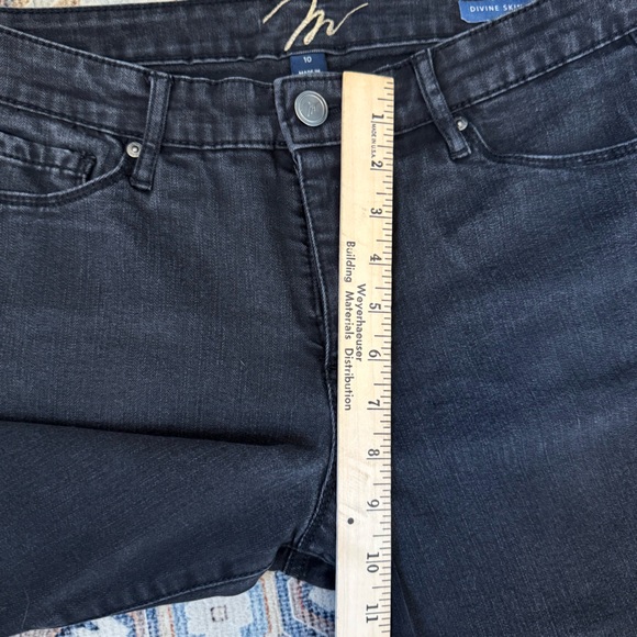 MiracleBody Divine Skinny Black Denim Jeans Women’s Size 10 - Picture 10 of 11